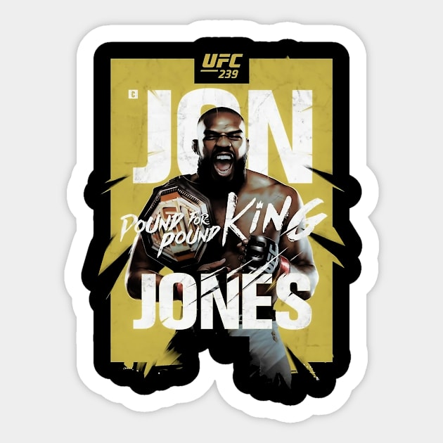 Jon Jones Sticker by Berujung Harmony